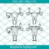 Mind Your Own Uterus Svg, Uterus Middle Finger Svg, Feminist Svg, Womens Rights Svg