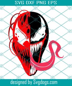 Carnage Venom Svg, Bloodthirsty Venom Face Svg, Carnage Svg