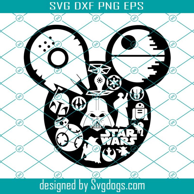 Starwars Svg, Disney Svg, Mouse Svg, Mickey Svg