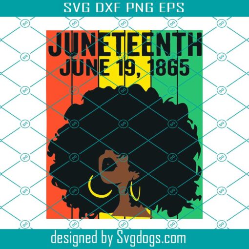 June 19 Svg, Juneteenth My Independence Day Retro Afro Women Melanin Svg, Freedom Day Svg