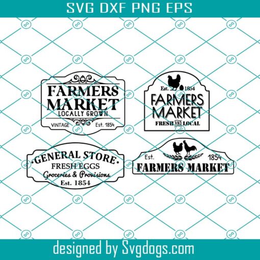 Farmers Market Svg, Sign Bundle By Oxee Svg, General Store Sign Svg, Farming Svg