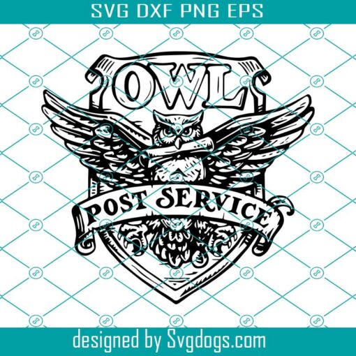 Owl Post Service Svg, Harry Potter Owl Post Stamp Svg, Harry Potter Svg