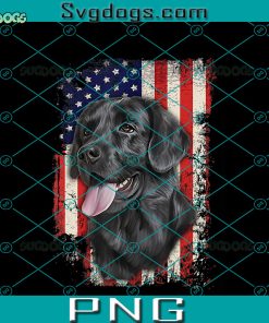 Black Labrador Labs Patriotic American Flag Dog 4th of July PNG , Dog PNG, 4th of July PNG