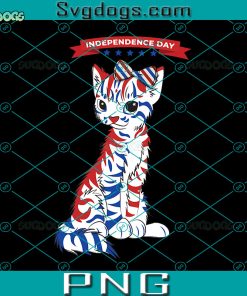 4th Of July Cat PNG, Patriotic Cat PNG, Cat Face 4th Of July PNG