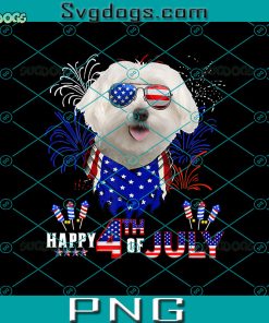 Happy 4Th Of July American Flag Maltesedog Sunglasses PNG, Dog PNG, 4th of July PNG