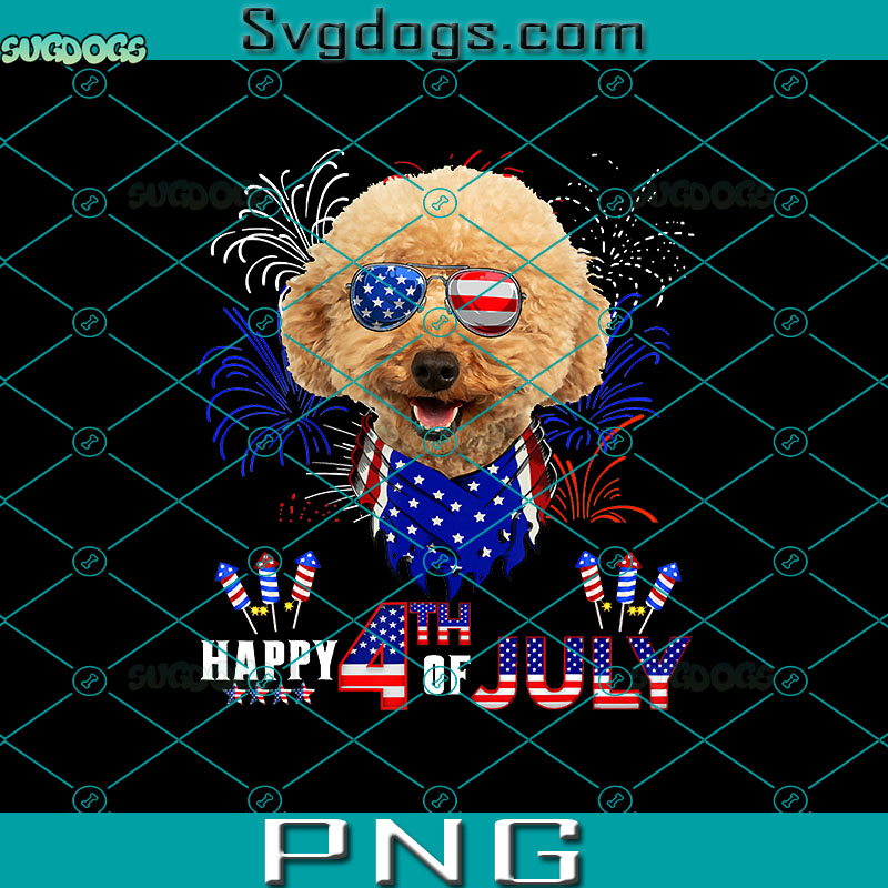 Happy 4Th Of July American Flag Maltipoo Dog Sunglasses PNG, Dog PNG, 4th of July PNG