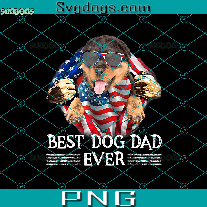 Best Dog Dad EverPNG, Fist Bump Dog PNG, Dog 4th Of July PNG