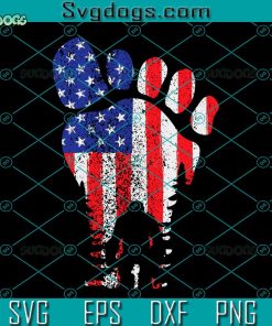 Bigfoot With American Flag Svg, Bigfoot 4th Of July Svg, Bigfoot Shirt 4th Of July Sasquatch Patriotic American Flag Essential Svg
