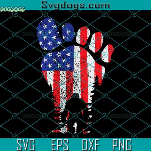 Bigfoot With American Flag Svg, Bigfoot 4th Of July Svg, Bigfoot Shirt 4th Of July Sasquatch Patriotic American Flag Essential Svg