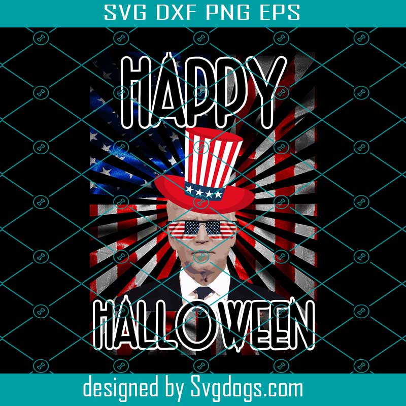 Happy Halloween PNG, 4th Of July PNG, Joe Biden PNG, Confused American Flag 4th Of July PNG