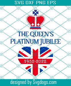 Queen Elizabeth II Platinum Jubilee 2022 Svg, Platinum Jubilee Svg, Jubilee Svg