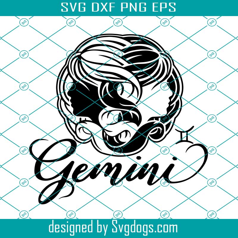 Gemini Svg, Gemini Sign Svg, Gemini Zodiac Star Sign Tattoo Stencil Svg, Gemini Zodiac Sign Svg
