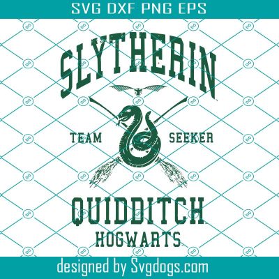 Harry Potter Slytherin Team Seeker Hogwarts Quidditch Svg, Hogwarts Svg ...