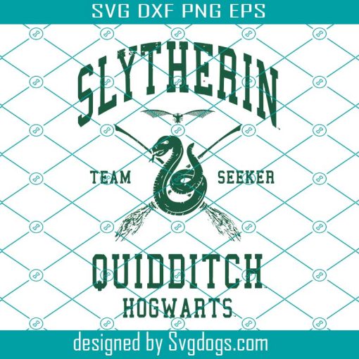 Harry Potter Slytherin Team Seeker Hogwarts Quidditch Svg, Hogwarts Svg, Harry Potter Svg, Slytherin Svg