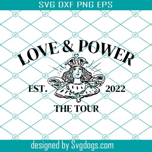 Halsey Love And Power Tour 2022 Svg, Halsey Tour 2022 Svg, Love And Power Tour Svg, Halsey Svg