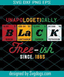 Freeish Since 1865 Svg, Unapologetically Black Svg, Juneteenth Shirt Svg, Black History Month Svg