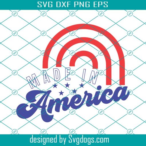 Made In America Svg, 4th Of July Svg, Independence Day Svg, USA Patriotic Svg