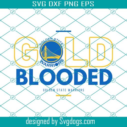 Gold Blooded Svg, Golden State Warriors Svg, Basketball Svg