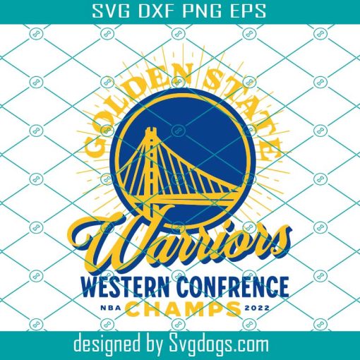 Gold State Warriors Western Confrence Champs Svg, Gold State Svg, Basketball Svg