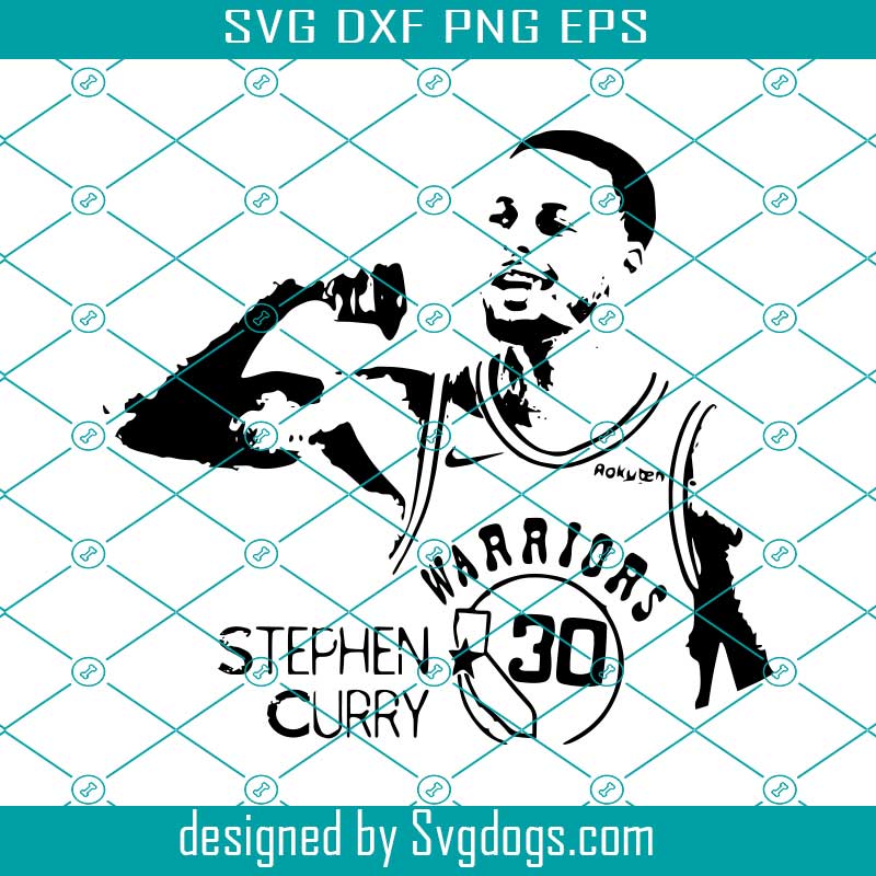 Stephen Curry Royal Golden State Warriors SVG