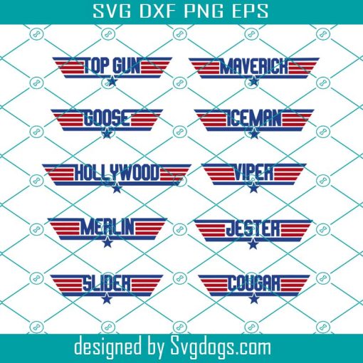 Top Gun Pilot Names Svg, Top Gun Batchelor Party Tee Svg, Stag Do Tee Svg, Maverick Svg, Goose Svg