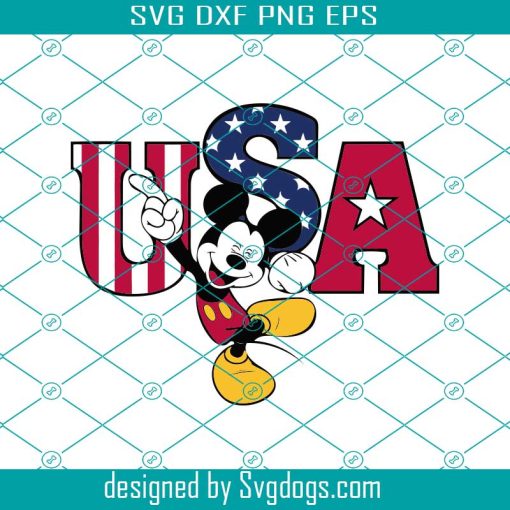 Mickey America Flag 4th Of July 2022 Svg, Independence Day 2022 Svg, Mickey America Svg