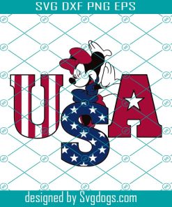 Minnie USA Svg, Minnie Mouse America Flag 4th Of July 2022 Svg, Independence Day 2022 Svg
