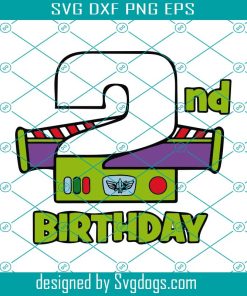 2nd Birthday Buzz Svg, 2nd Birthday Toy Story Svg, Two Buzz Lightyear Svg, Two Birthday Buzz Svg