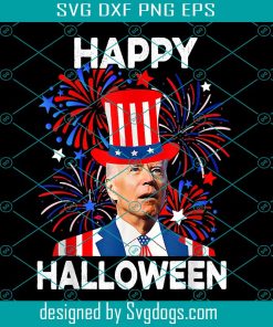 Biden Confused 4th Of July PNG, Anti Joe Biden PNG, Funny Joe Biden Happy Halloween Confused For 4th Of July PNG