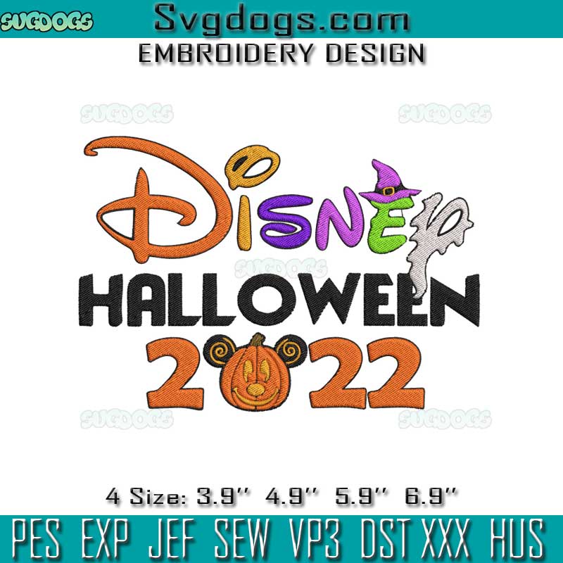 Disneyland Halloween 2022 Embroidery Design File