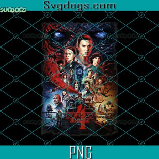 Stranger Things 4 Full Cast Poster PNG, Stranger Things Movie PNG, Stranger Things PNG