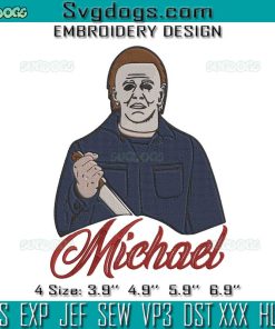 Michael Embroidery Design File, Michael Myers Embroidery Design File