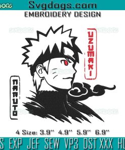 Naruto Embroidery Design File, Naruto Anime Embroidery Design File