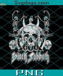 Black Sabbath PNG, Squelettes De Danse Vintage Officiels De Black Sabbath PNG, Skull PNG