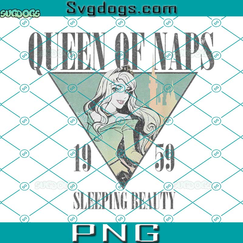 Disney Sleeping Beauty Nap Queen 1959 Graphic PNG, Queen Of Naps 1959 Graphic PNG