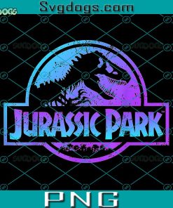 Jurassic Park PNG, Jurassic Park Blue & Purple Fossil Logo Graphic PNG
