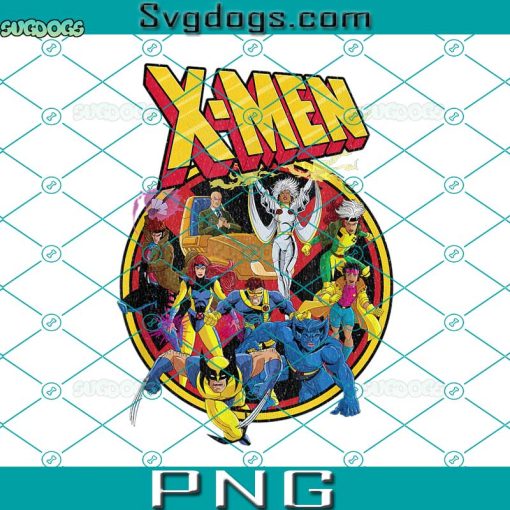 Marvel X-Men Animated Series Retro 90s PNG, Marvel X-Men PNG