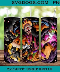 Baggy special halloween Puzzle Tumbler Wrap Design PNG File Digital Download