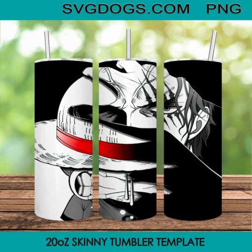 Luffy And Shanks Tumbler Design Sublimation PNG File Digital Download
