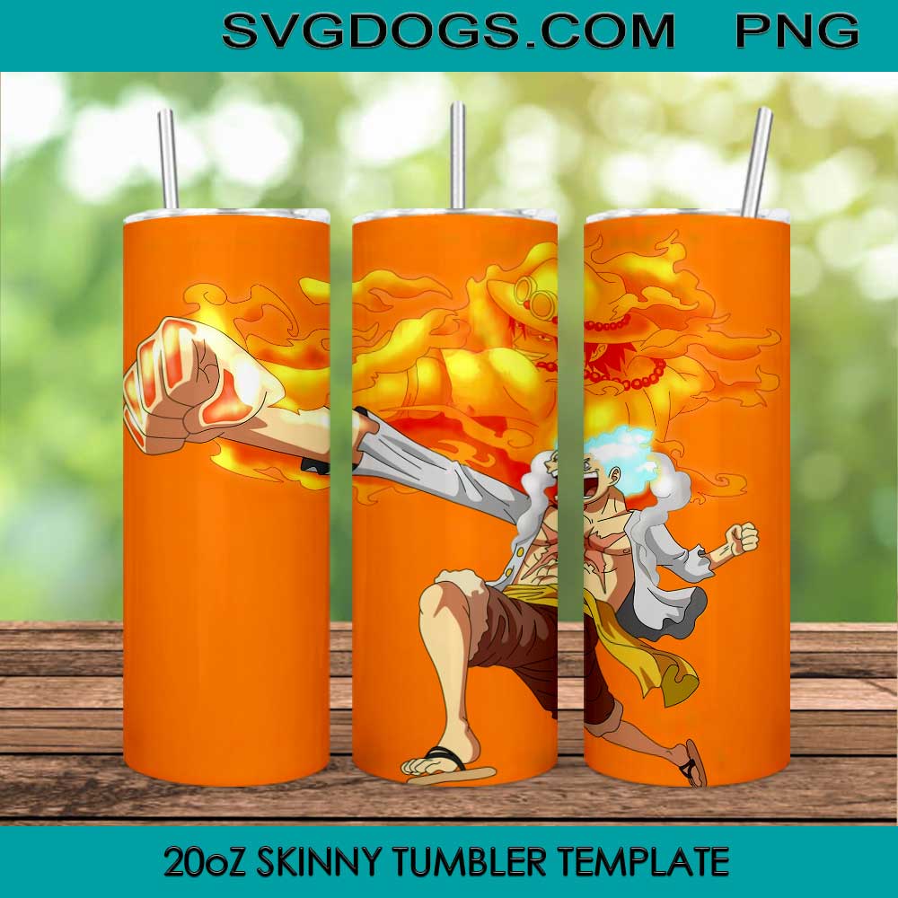Luffy Joy Garcon Tumbler Design Sublimation PNG File Digital Download