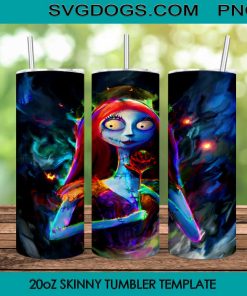 Nightmare Before Christmas Sally Tumbler Design Sublimation PNG File Digital Download