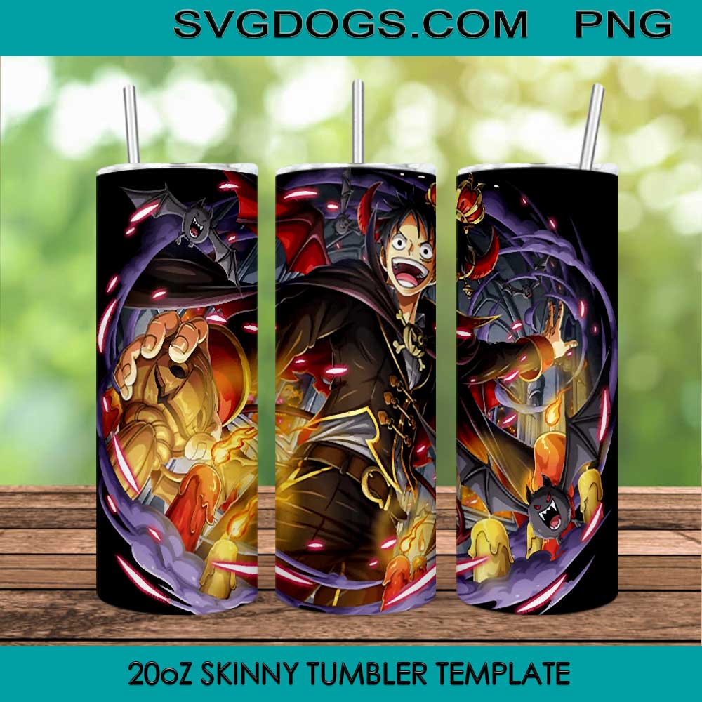 Luffy Halloween Wrap Design PNG File Digital Download Luffy Halloween Wrap Design PNG File Digital Download