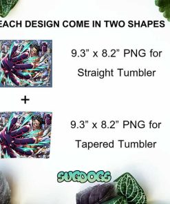 Luffy Agw Tumbler Wrap Design PNG File Digital Download