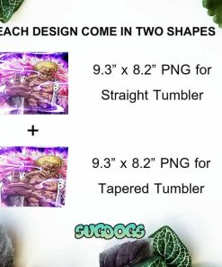 Doflamingo Poster Tumbler Wrap Design PNG File Digital Download