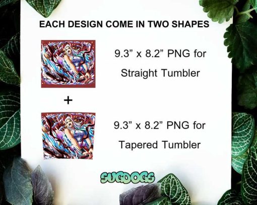 Yamato One Piece Tumbler Design Sublimation PNG File Digital Download