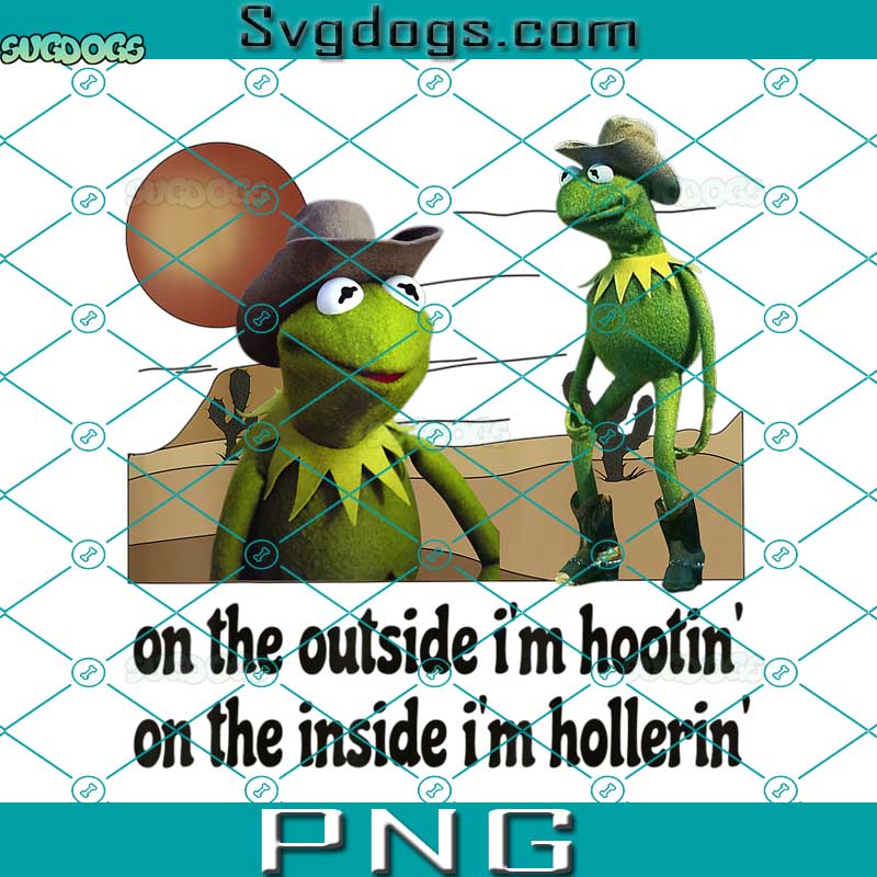 Kermit Hootin PNG, On The Outside I'm Hootin PNG