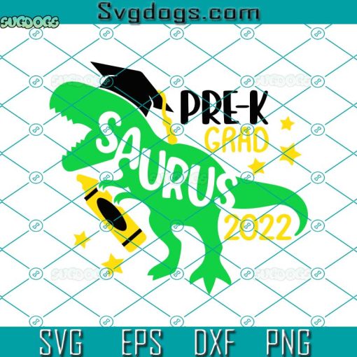 Dinosaur Pre-K Grad 2022 Svg, Pre-K Svg, School Svg