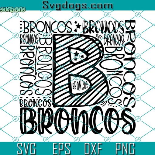 NFL Denver Broncos Team Football Players Svg, Team Football Svg, Sport Svg