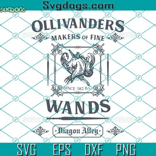 Ollivanders Potterhead Plotter Svg, Harry Potter Svg, Ollivander’s Wands Since 382 B.C Svg