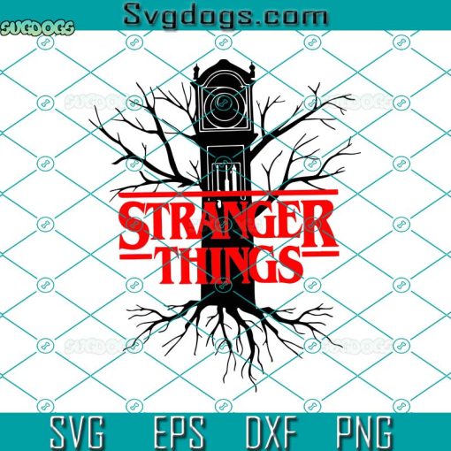 Stranger Things Vecna Clock Horror Drama Svg, Stranger Things Svg